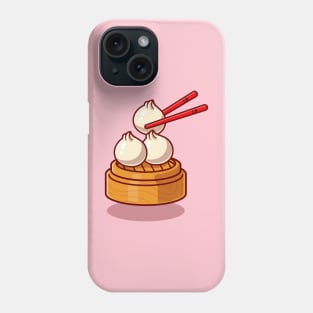Dimsum With Chopstick Cartoon Phone Case