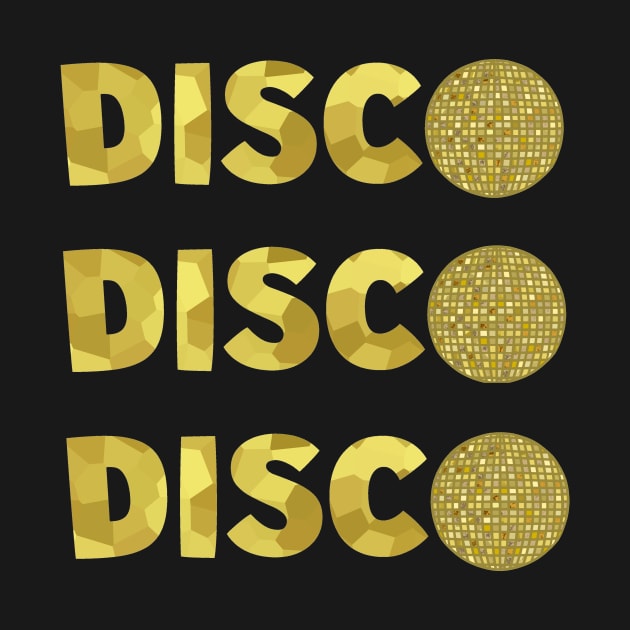 1970 RETRO Gold Disco Ball by SartorisArt1