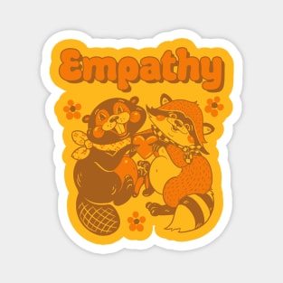 Empathy- original design - brown-orange Magnet