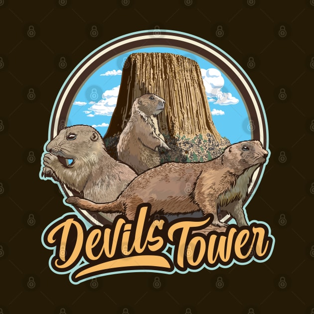 Prairie Dogs Devils Tower National Park Monument Wyomi by SuburbanCowboy