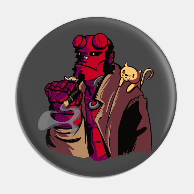 hellboy Pin by inkpocket