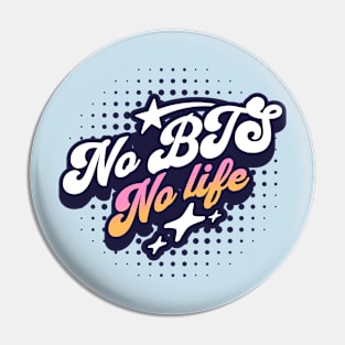 Bangtan no BTS no life typography army | Morcaworks Pin