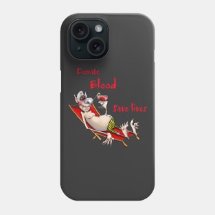 Donate blood save lives Phone Case