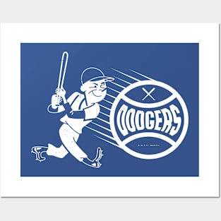 Vintage Jackie Robinson Baseball Brooklyn Dodgers Art Print B12X11818