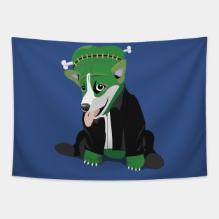 Corgi Frankenstein Tapestry