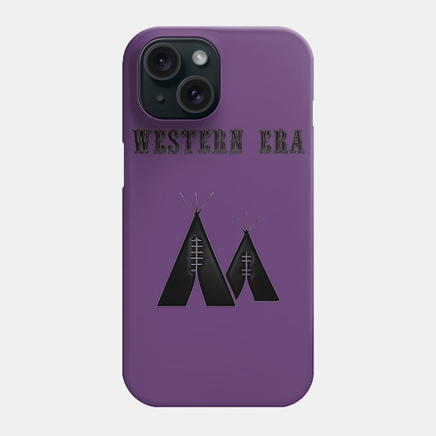 Western Era - Indian Teepee Phone Case by The Black Panther