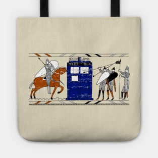 Tardis Bayeux Tapestry Doctor Who Tote