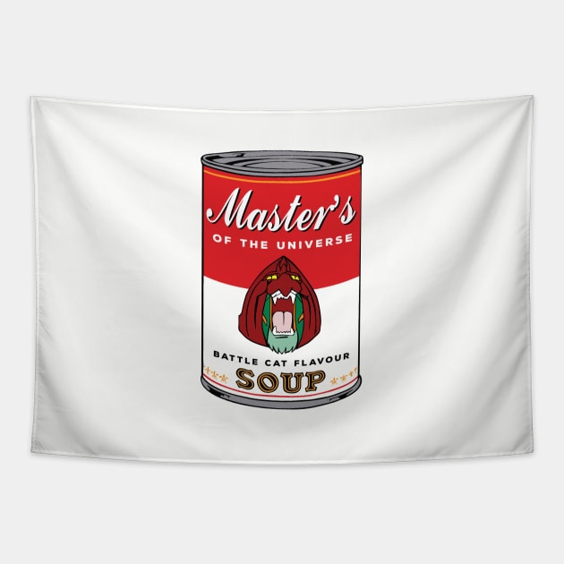 He Man Masters Of Universe Battle Cat Flavoured Soup Tapestry by Rebus28