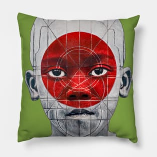 white_red_black Pillow