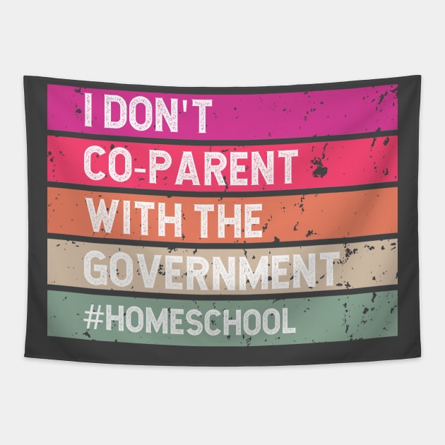 I don't Co-Parent with the Government in Colorblock Tapestry by BeeDesignzzz