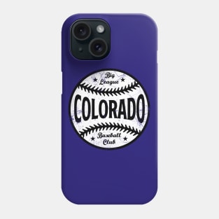 Colorado Retro Big League Baseball - Purple Phone Case