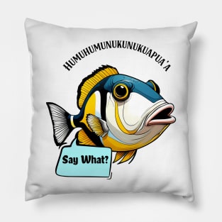 Aloha Vibes: Hawaii State Fish Reef Triggerfish Funny Tee Pillow