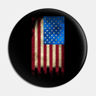 American flag galaxy - blue galaxy (USA lover - Patriot - Veteran) Pin