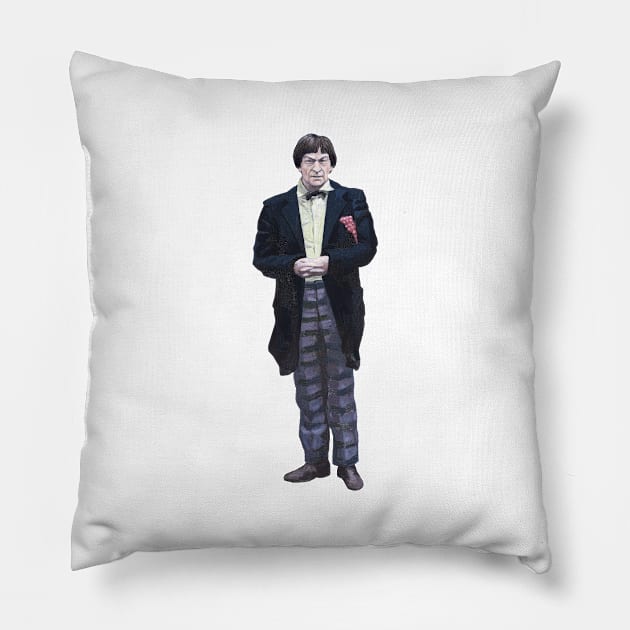 The 2nd Dr Who: Patrick Troughton Pillow by Kavatar