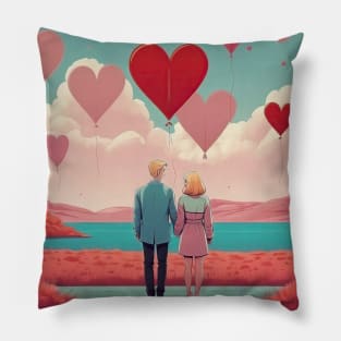 Couple in valentines day Pillow