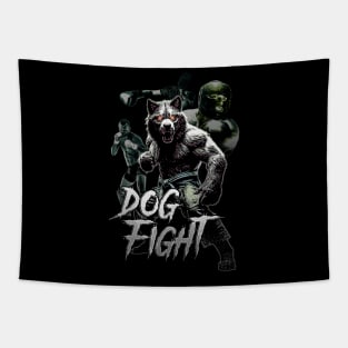 Dog Fight! Tapestry