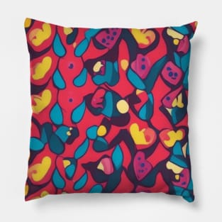 Repetitive Colorful Pattern Pillow