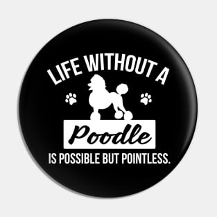 Poodle Pin