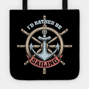 i'd rather be sailing Tote