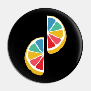 Rainbow Lemon Slices Pin