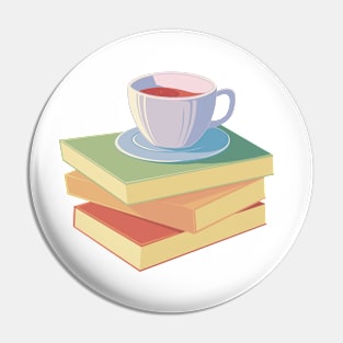 Book & coffe Pin