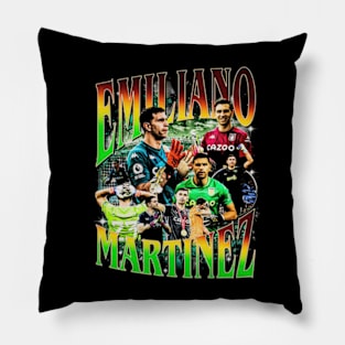 Emiliano Martinez Retro Bootleg Pillow