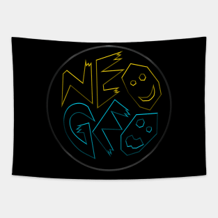 Neo Geo Wire Tapestry