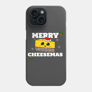 Funny Christmas Kawaii Merry Cheesemas Phone Case
