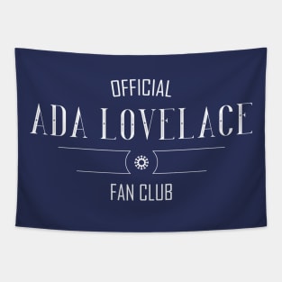 Science and Tech: Ada Lovelace Fan Club (white text) Tapestry