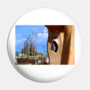 Casa Mila Sagrada Familia Barcelona Spain Pin