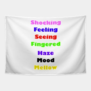 Colourful words Tapestry