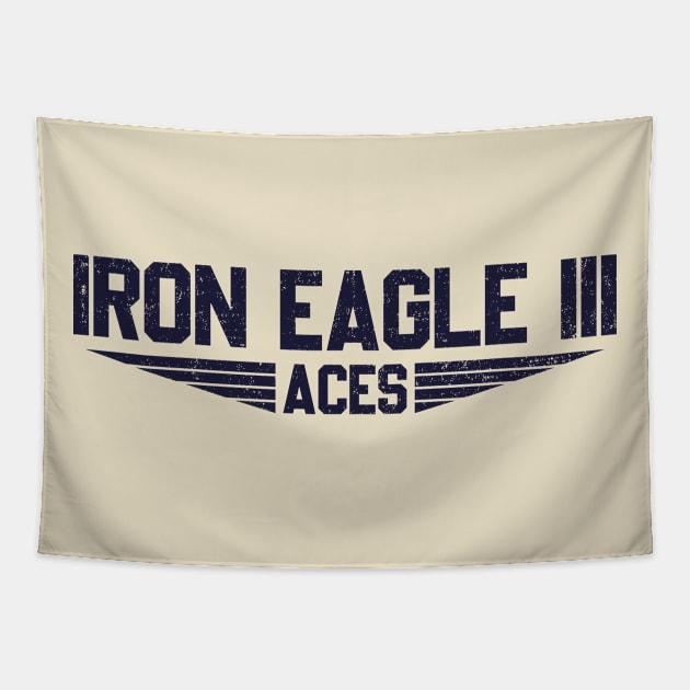 Vintage IRON EAGLES III Aces Tapestry by hadij1264