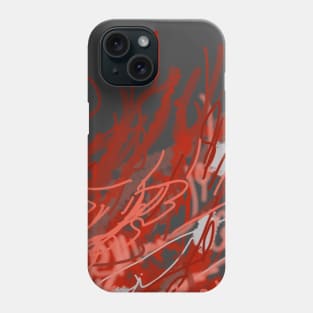 Red Fire abstracts Phone Case