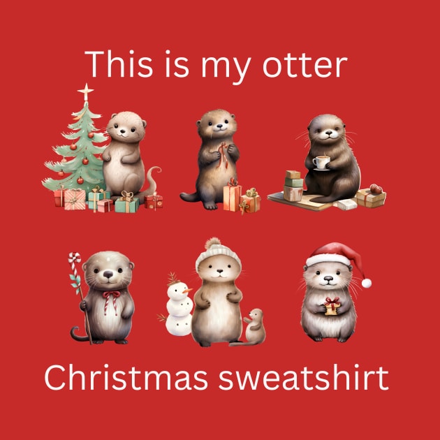 Otter Christmas by RefinedApparelLTD