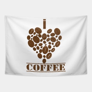 i love coffee Tapestry