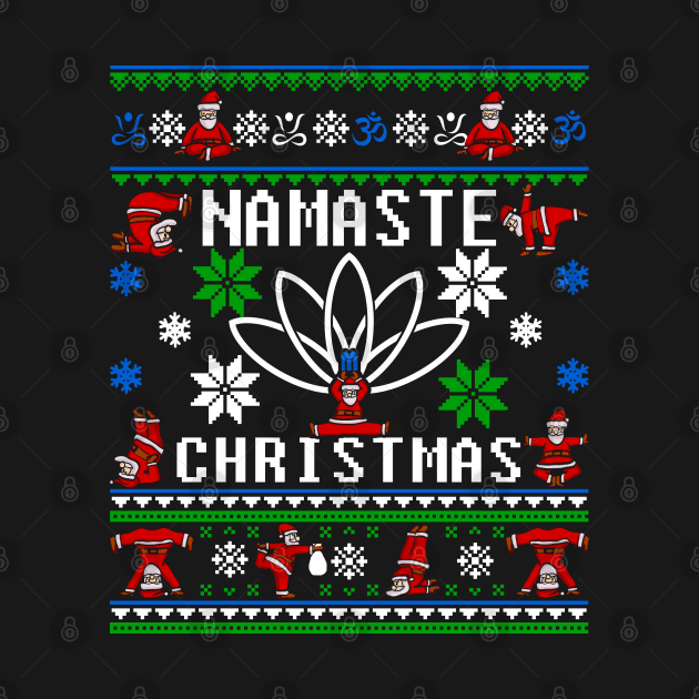 Namaste Ugly Christmas Sweater by KsuAnn