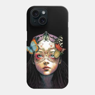 Butterfly Princess No. 4: Perfection is Overrated on a Dark Background Phone Case