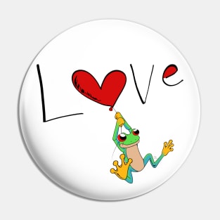 Red Eyed Tree Frog Pin