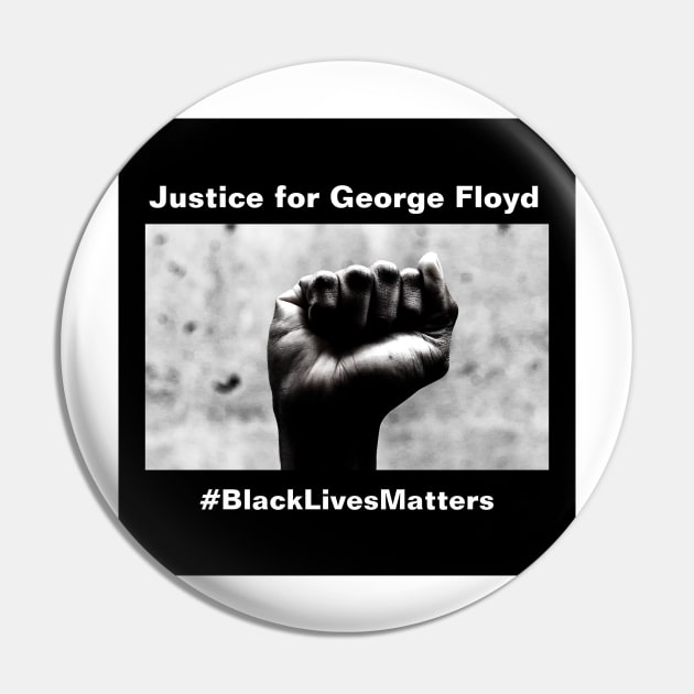 Justice for George Floyd Pin by Hephaestus