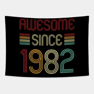 Vintage Awesome Since 1982 Tapestry