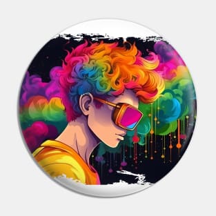 Colourful LGBT design for Pride Month: celebrate diversity and acceptance. Pin