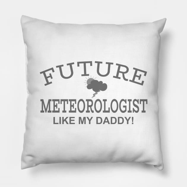 Future Meteorologist Like My Daddy Pillow by PeppermintClover