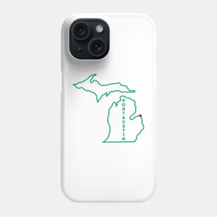 Port Austin MI Love (green) Phone Case