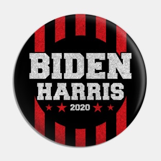 Red US flag stripes Biden & harris 2020 political gifts Pin