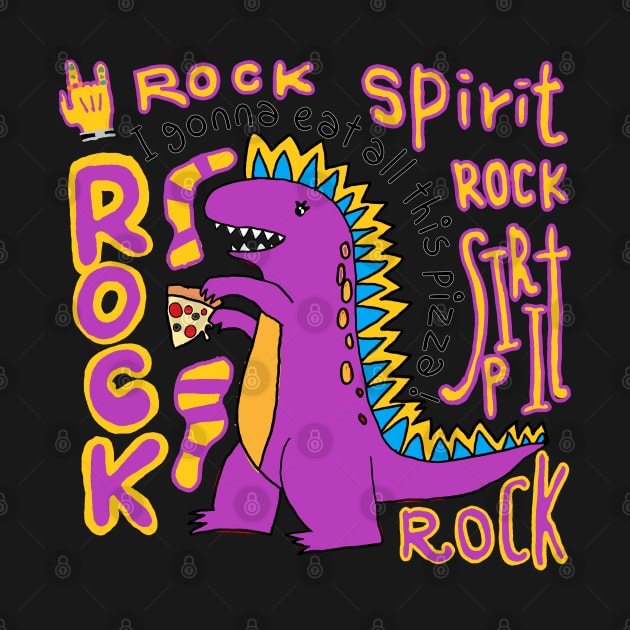 rock spirit, dinosaur by zzzozzo