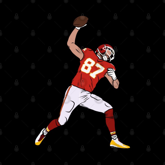 Travis Kelce Spike by rattraptees