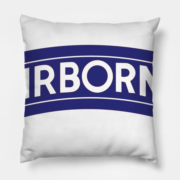 US Army Airborne tab Pillow by thomtran