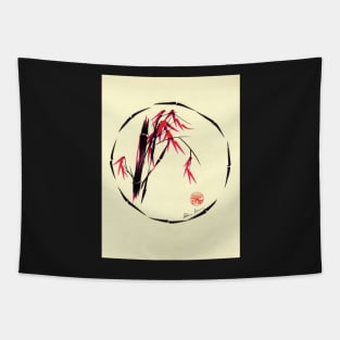 Forgive - Enso bamboo brush painting Tapestry