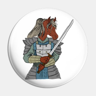 Horse Samurai Pin