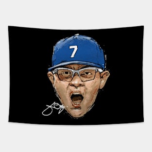 Julio Urias Los Angeles D Scream Tapestry